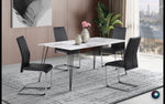 TIGRE MODERN DINING TABLE + 4 CHAIRS - Basha Furniture