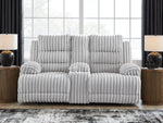 Rhines Falls Power Reclining Loveseat with Console
