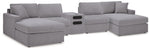 Modmax 5 Piece Sectional with Audio Console