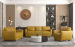 Valeria Mustard Leather Sofa