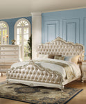 Acme Chantelle California King Bed with Button Tufted Panels in Pearl White 23534CK image