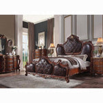 Picardy PU & Cherry Oak Eastern King Bed