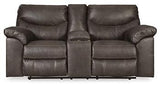 Boxberg Reclining Loveseat with Console - Basha Furniture
