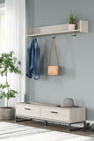 Socalle Bench with Coat Rack - Basha Furniture