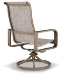 Beach Front Sling Swivel Chair (Set of 2) - Basha Furniture