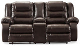 Vacherie Reclining Loveseat with Console image