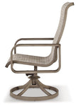 Beach Front Sling Swivel Chair (Set of 2) - Basha Furniture