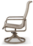 Beach Front Sling Swivel Chair (Set of 2) - Basha Furniture
