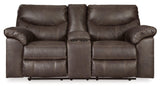 Boxberg Reclining Loveseat with Console - Basha Furniture