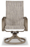 Beach Front Sling Swivel Chair (Set of 2) - Basha Furniture