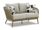 Swiss Valley Outdoor Loveseat with Cushion - Basha Furniture