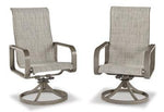 Beach Front Sling Swivel Chair (Set of 2) - Basha Furniture
