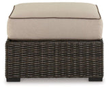 Coastline Bay Outdoor Ottoman with Cushion