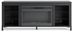 Cayberry 60" TV Stand with Electric Fireplace