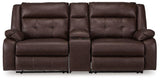 Punch Up Power Reclining Sectional Loveseat with Console