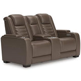 High Impact Power Reclining Loveseat with Console