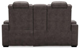 HyllMont Power Reclining Loveseat with Console