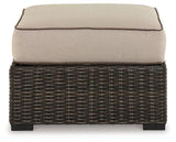 Coastline Bay Outdoor Ottoman with Cushion