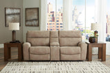 Next-Gen DuraPella Power Reclining Sectional Loveseat with Console