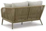Swiss Valley Outdoor Loveseat with Cushion - Basha Furniture