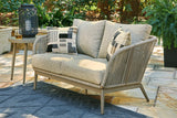 Swiss Valley Outdoor Loveseat with Cushion - Basha Furniture