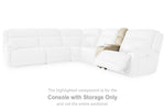 Double Deal Reclining Sectional with Console