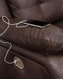 Punch Up Power Reclining Sectional Loveseat with Console