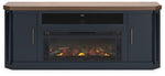 Landocken 83" TV Stand with Electric Fireplace