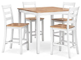 Gesthaven Counter Height Dining Table and 4 Barstools (Set of 5)