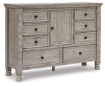 Harrastone Dresser and Mirror - Basha Furniture