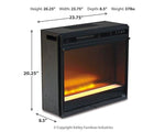 Baystorm 64" TV Stand with Electric Fireplace - Basha Furniture