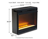 Baystorm 64" TV Stand with Electric Fireplace - Basha Furniture