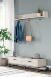 Socalle Bench with Coat Rack - Basha Furniture