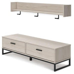 Socalle Bench with Coat Rack - Basha Furniture