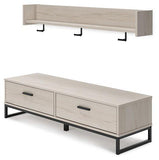 Socalle Bench with Coat Rack - Basha Furniture