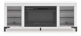 Brollevi 60" TV Stand with Electric Fireplace