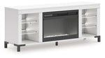Brollevi 60" TV Stand with Electric Fireplace