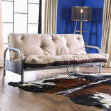 Aksel Black/Red Futon Mattress, Black, Red & Gray