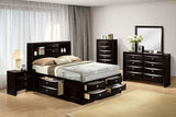 Zosimo Bed Black, Chrome, & Grey