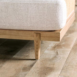 ALESUND Sofa, Beige/Light Oak, Natural & Brown