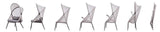 Alverta Foldable Chair Grey & Black (2/Ctn)