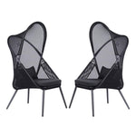 Alverta Foldable Chair Grey & Black (2/Ctn)