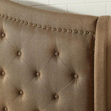 Carly Bed Grey & Brown