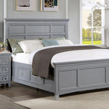 CASTILE Cal.King, E.King, Full, Queen, & Twin Bed, White, Pink, & Grey