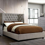 Cayla Bed Silver & Grey