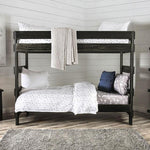 Arlette Twin/Twin Bunk Bed Brown, Black, Gray, & White