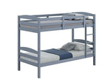 Finsbury Twin Twin Bunk Bed Espresso, Grey & White