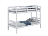 Finsbury Twin Twin Bunk Bed Espresso, Grey & White