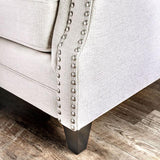 Giovanni Beige/Blue Love Seat