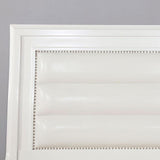 Golva E.King & Queen Bed White & Silver